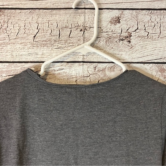 Sundance Burgundy Velvet Ruched Dulcet Tones Tee - Picture 9 of 11